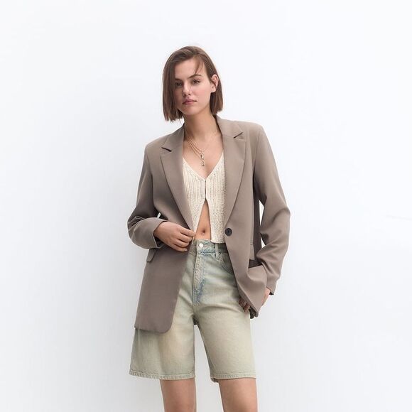 PULL & BEAR Basic blazer‎ SIZE M NWT - Picture 1 of 11